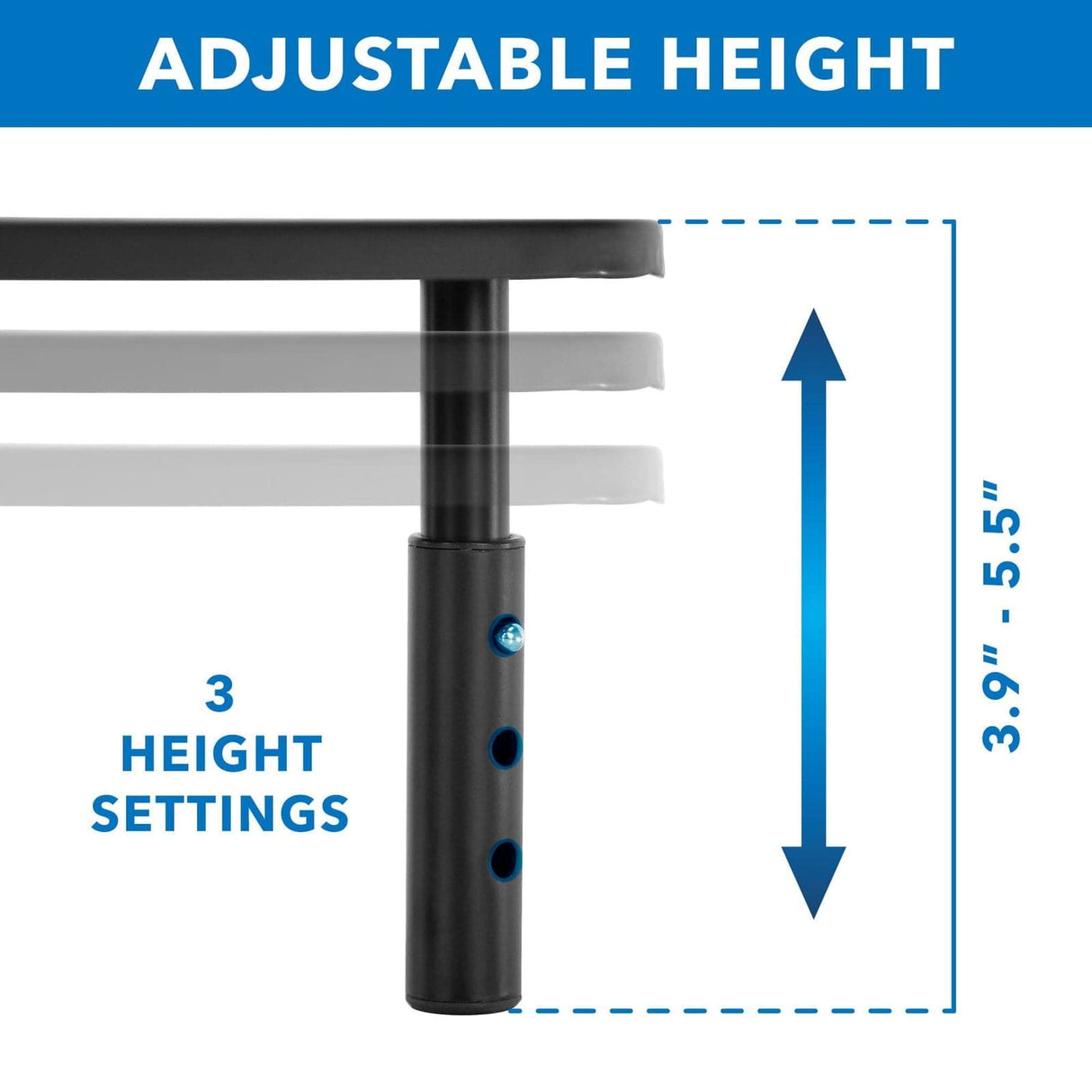 Monitor Risers - Corner Desk Monitor Stand - Mount-It! - MI-7362