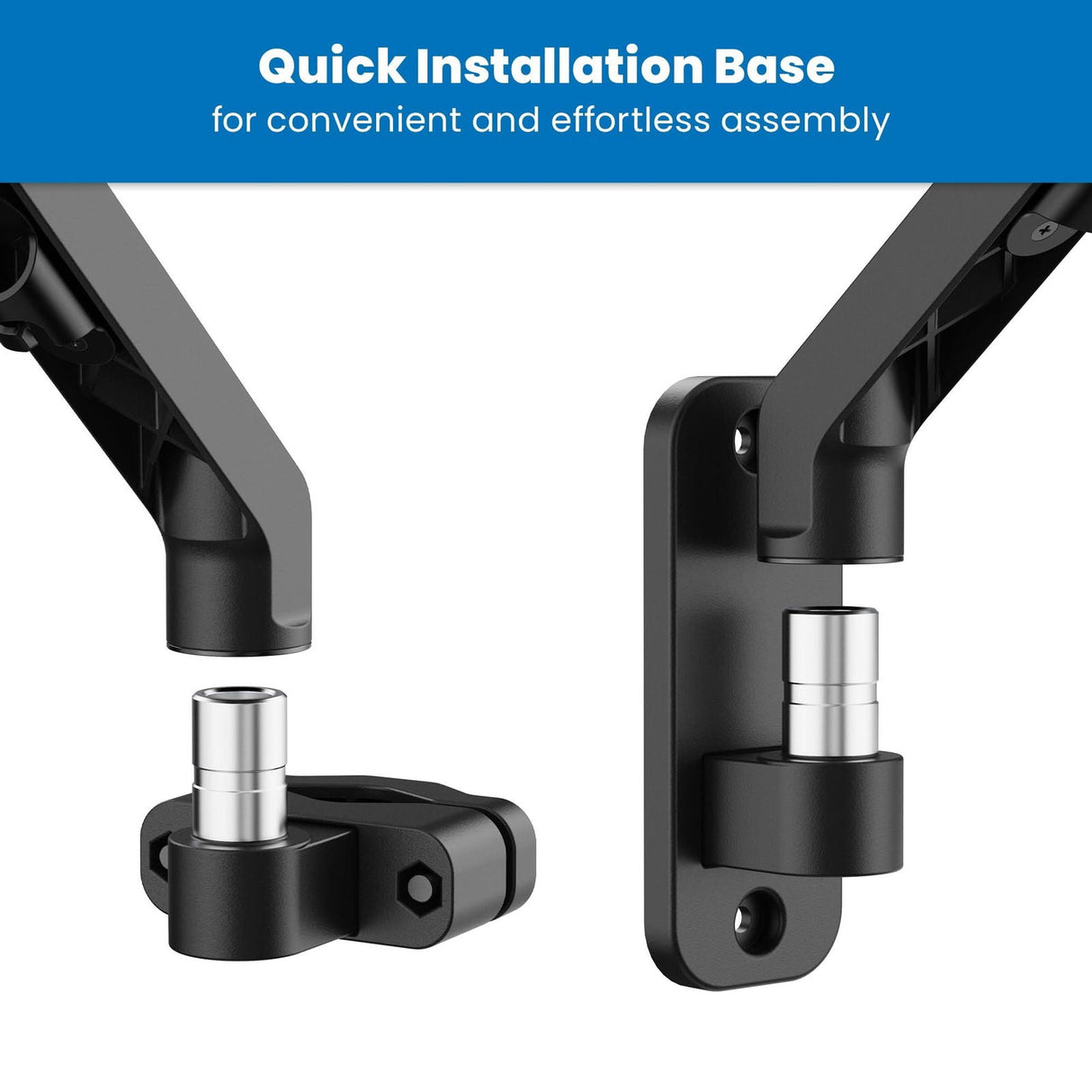 Keyboard Trays/Mounts - Counterbalance Keyboard Tray Arm for Wall and Pole Mounting - Mount-It! - MI-1765KB