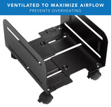 CPU Holder - CPU Stand With Four Casters - Mount-It! - MI-7153