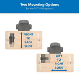 CPU Holder - Deluxe CPU Mount with Sliding Track - Mount-It! - MI-7172