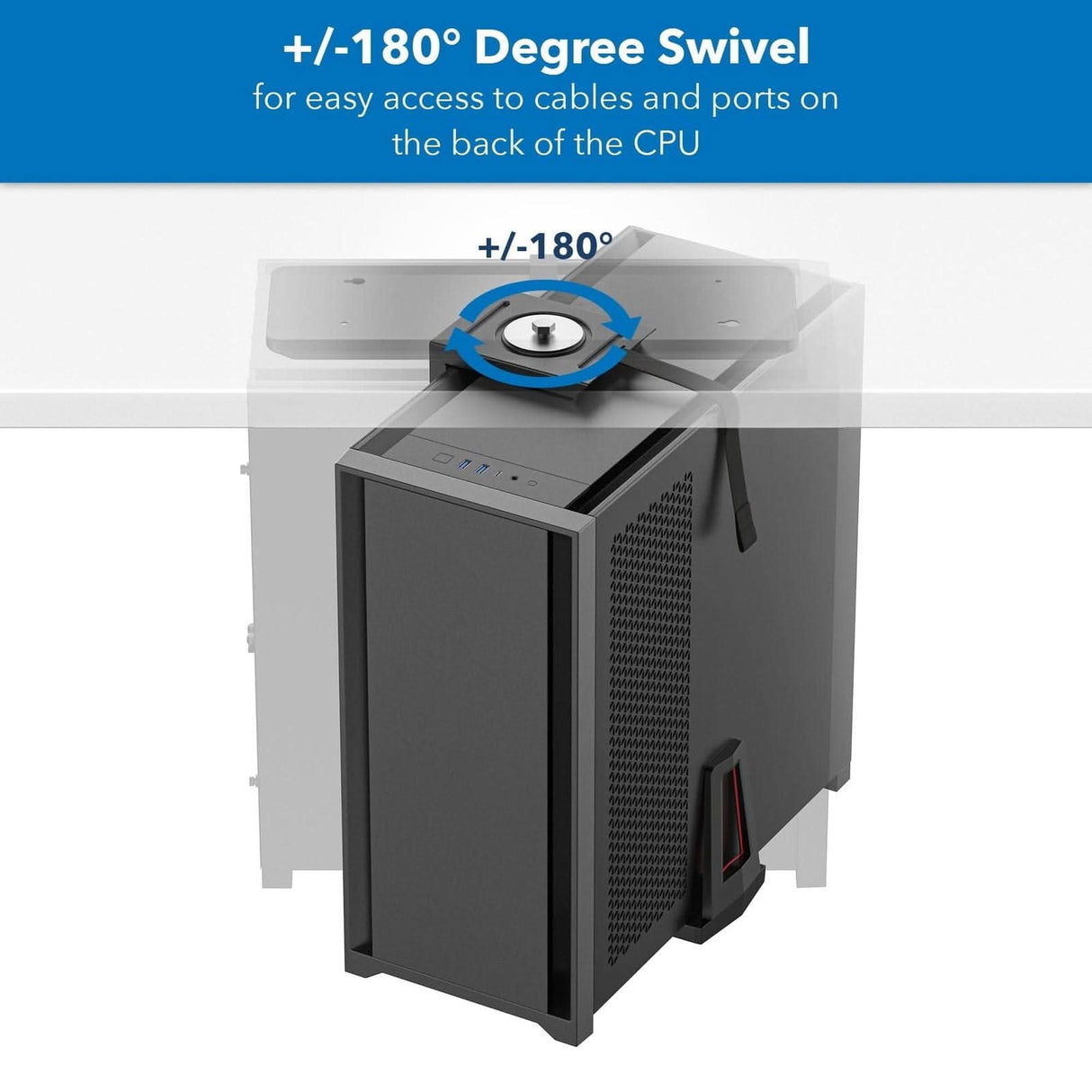 Deluxe CPU Mount with Sliding Track - Mount-It!