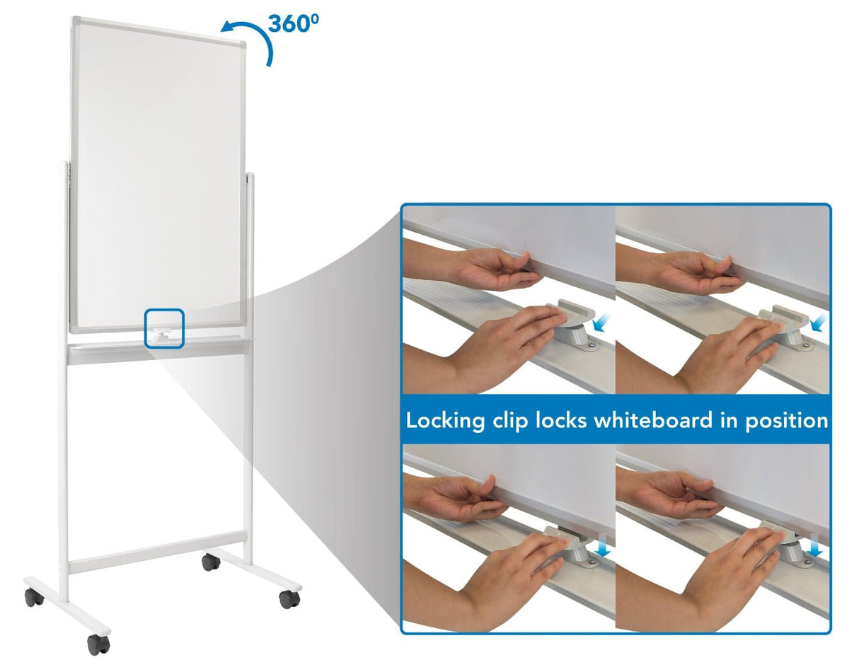 Dry Erase Boards - Double-Sided Mobile Whiteboard - Mount-It! - MI-10701