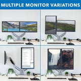 Monitor Mount - Dual Monitor Desk Mount With Gas Spring Arms - Mount-It! -