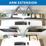 Monitor Mount - Dual Monitor Desk Mount With Gas Spring Arms - Mount-It! -