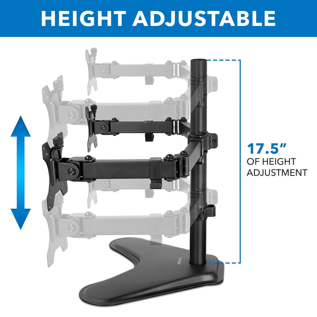 Monitor Stands - Dual Monitor Desk Stand - Mount-It! - MI-2781