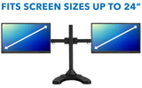 Monitor Stands - Dual Monitor Desk Stand w/ Articulating Arms - Mount-It! - MI-781