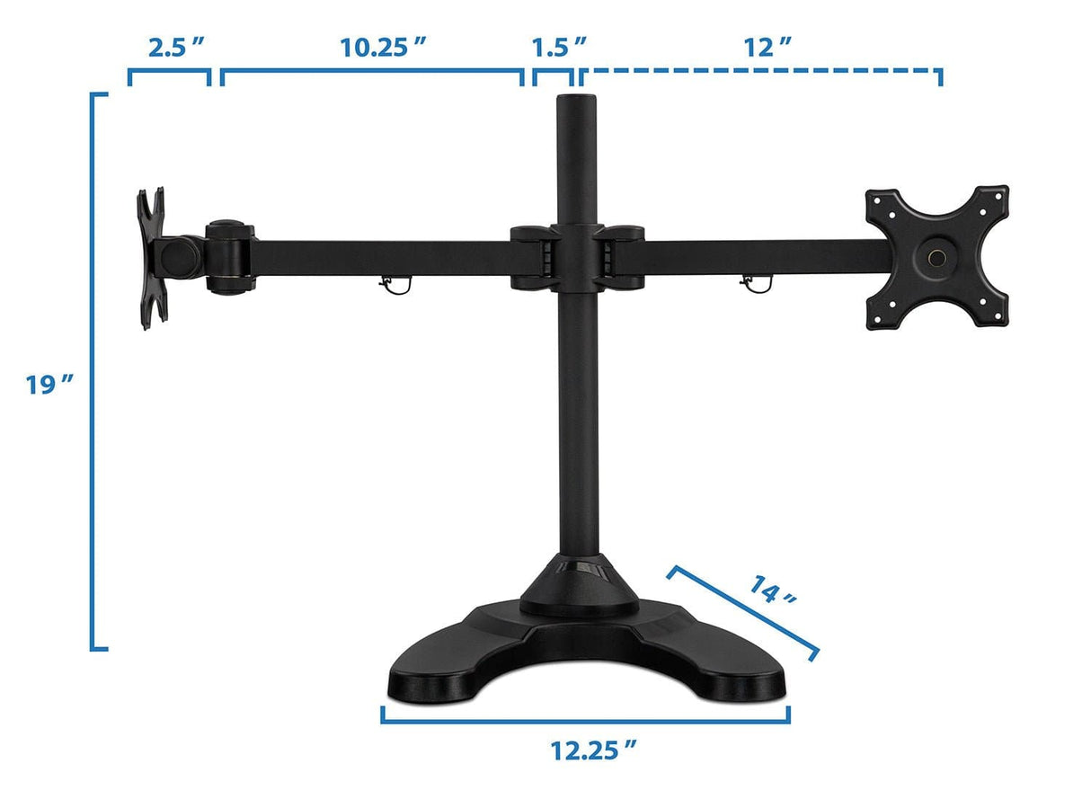 Monitor Stands - Dual Monitor Desk Stand w/ Articulating Arms - Mount-It! - MI-781