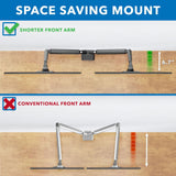 Monitor Mount - Dual Monitor Mount With Low Profile Gas Spring Arms - Mount-It! - MI-4884B