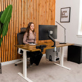 Desk Frame - Dual-Motor, 3-Stage Electric Standing Desk Frame - Mount-It! -