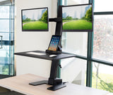 Desk Converters - Electric Sit-Stand Desk Converter for 2 Monitors - Mount-It! -