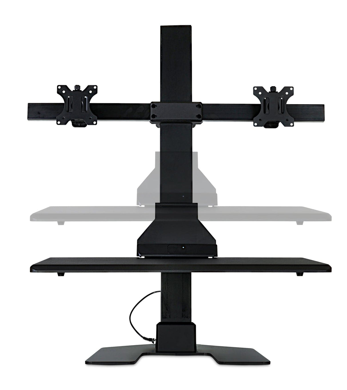 Desk Converters - Electric Sit-Stand Desk Converter for 2 Monitors - Mount-It! -