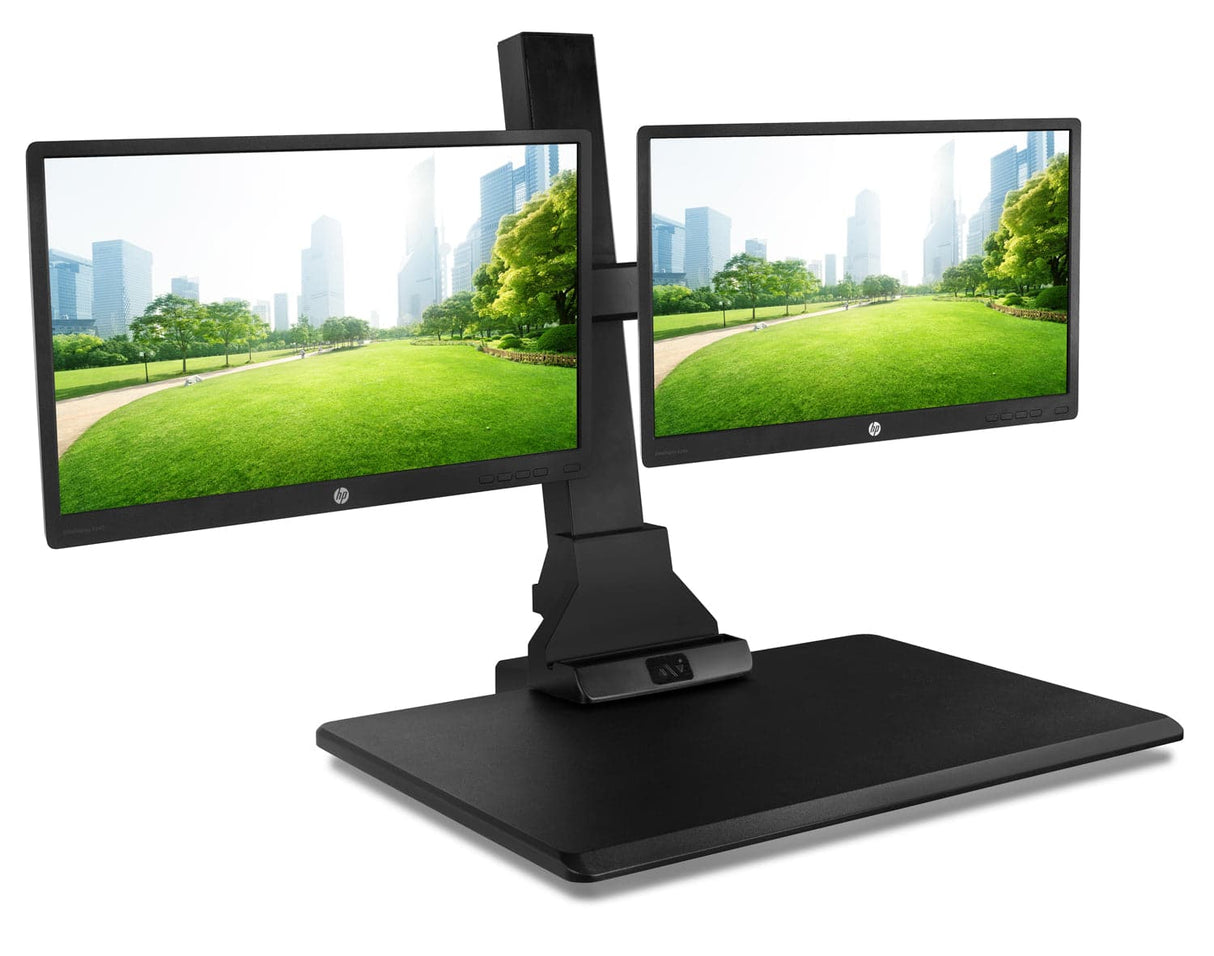 Desk Converters - Electric Sit-Stand Desk Converter for 2 Monitors - Mount-It! -