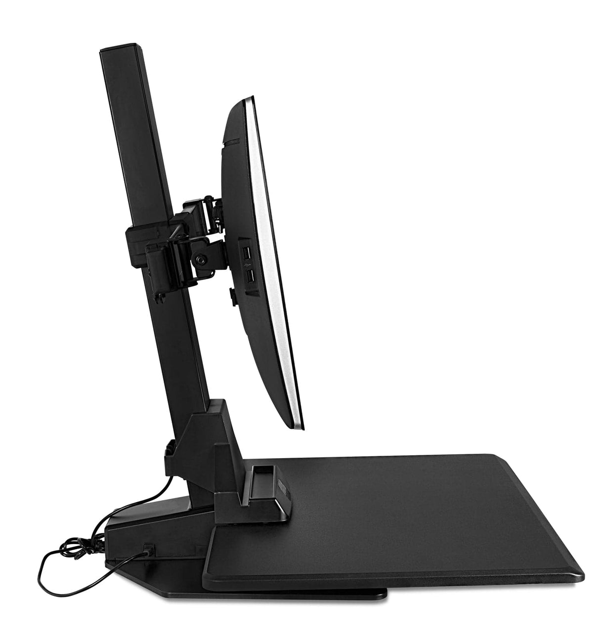 Desk Converters - Electric Sit-Stand Desk Converter for 2 Monitors - Mount-It! -