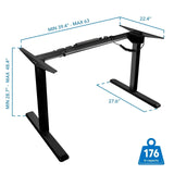 Desk Frame - Electric Sit-Stand Desk Frame - Mount-It! -