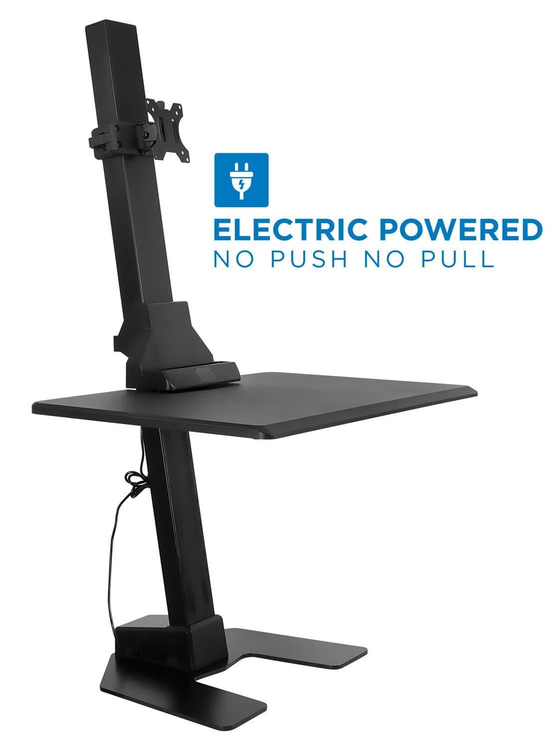 Desk Converters - Electric Standing Desk Converter for 1 Monitor - Mount-It! -