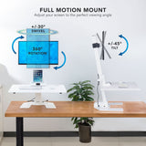 Desk Converters - Electric Standing Desk Converter for 1 Monitor - Mount-It! -