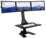 Desk Converters - Electric Standing Desk Converter for 3 Monitors - Mount-It! -