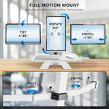 Desk Converters - Electric Standing Desk Converter for 3 Monitors - Mount-It! -