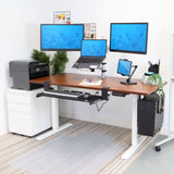 Standing Desk - Electric Standing Desk with 55" Tabletop - White Base - Mount-It! -