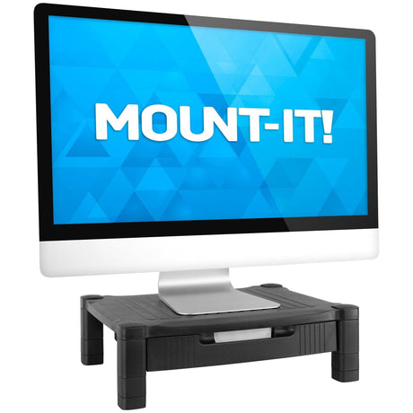 Monitor Risers - Ergonomic, Adjustable Printer, Monitor, & Laptop Stand - Mount-It! - MI-7853A