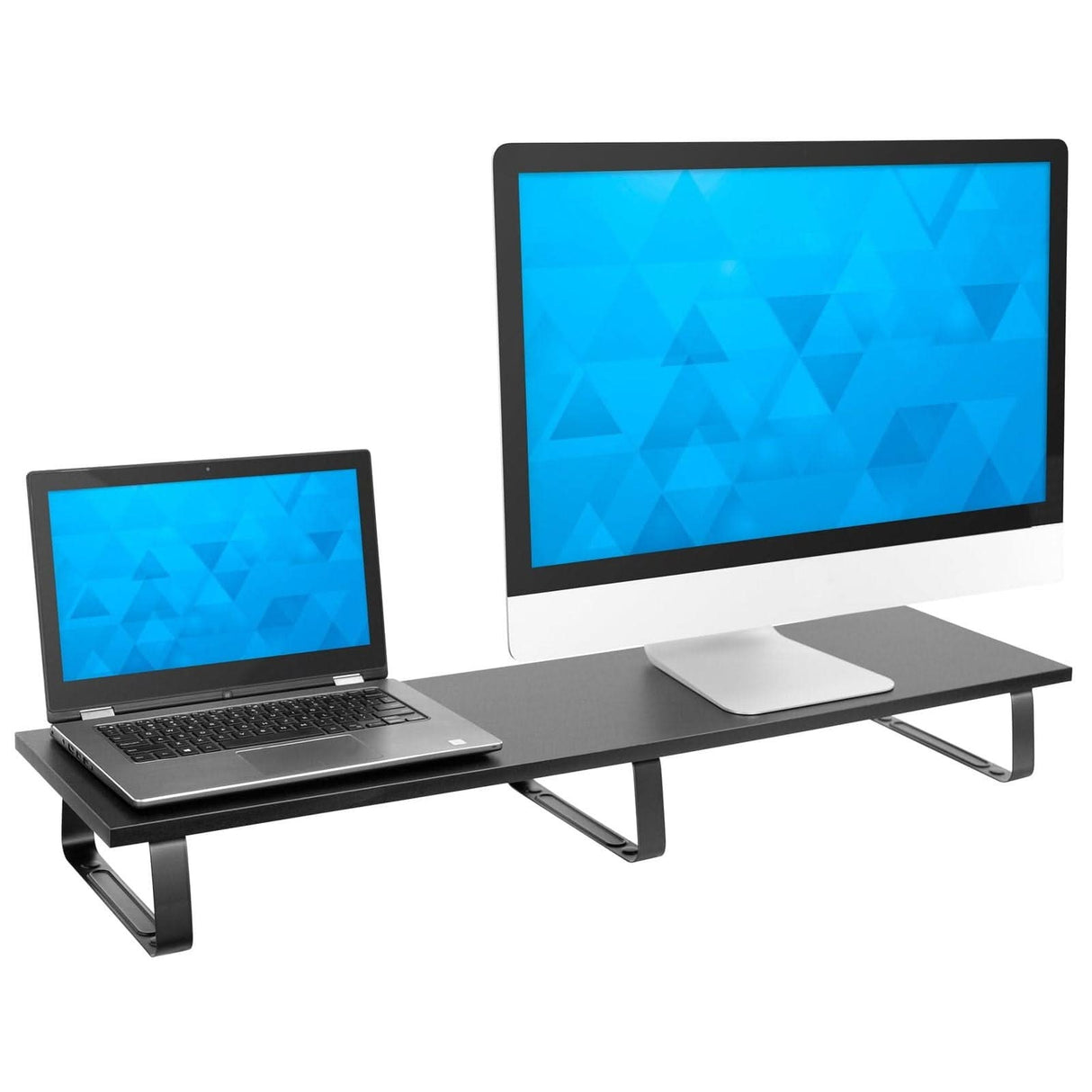 Mount-It! Extra Wide Dual Monitor Riser | holds up to 44 lbs | MI-7267