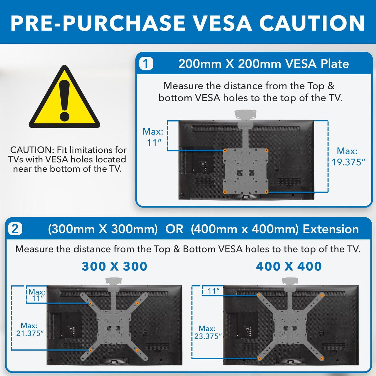 TV Mount - Flip-Down Ceiling TV Mount - Mount-It! -