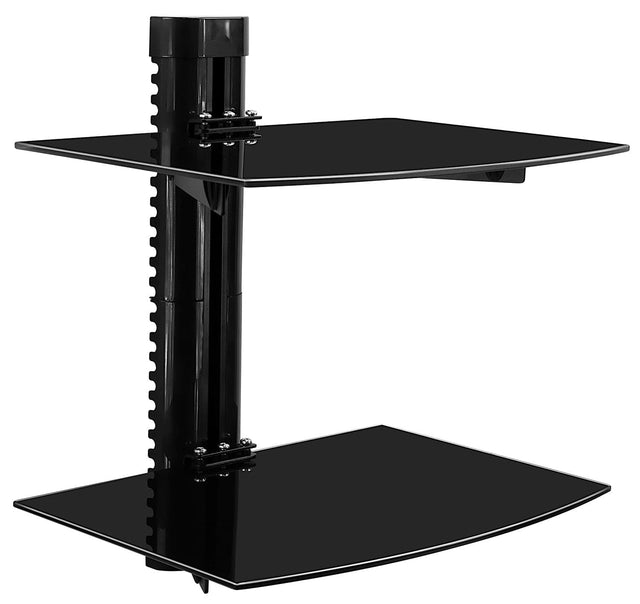 Component Shelves - Floating Wall Mounted Dual Shelf Stand - Mount-It! - MI-892