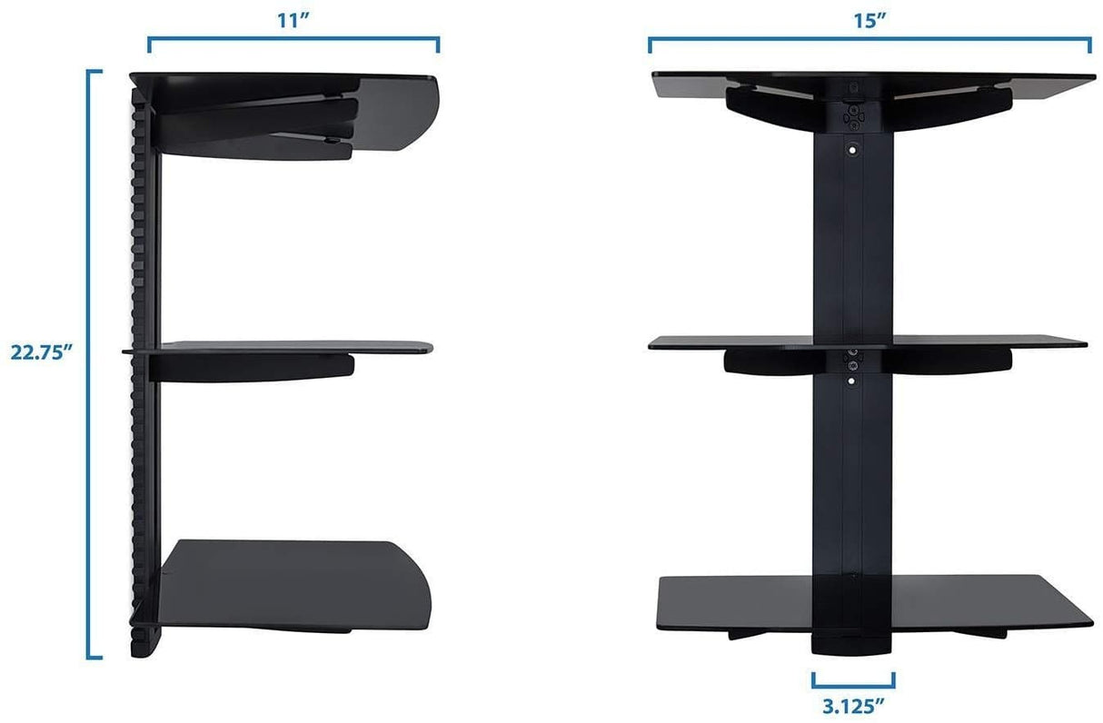 Component Shelves - Floating Wall Mounted Shelf Stand - Mount-It! - MI-893