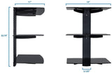 Component Shelves - Floating Wall Mounted Shelf Stand - Mount-It! - MI-893