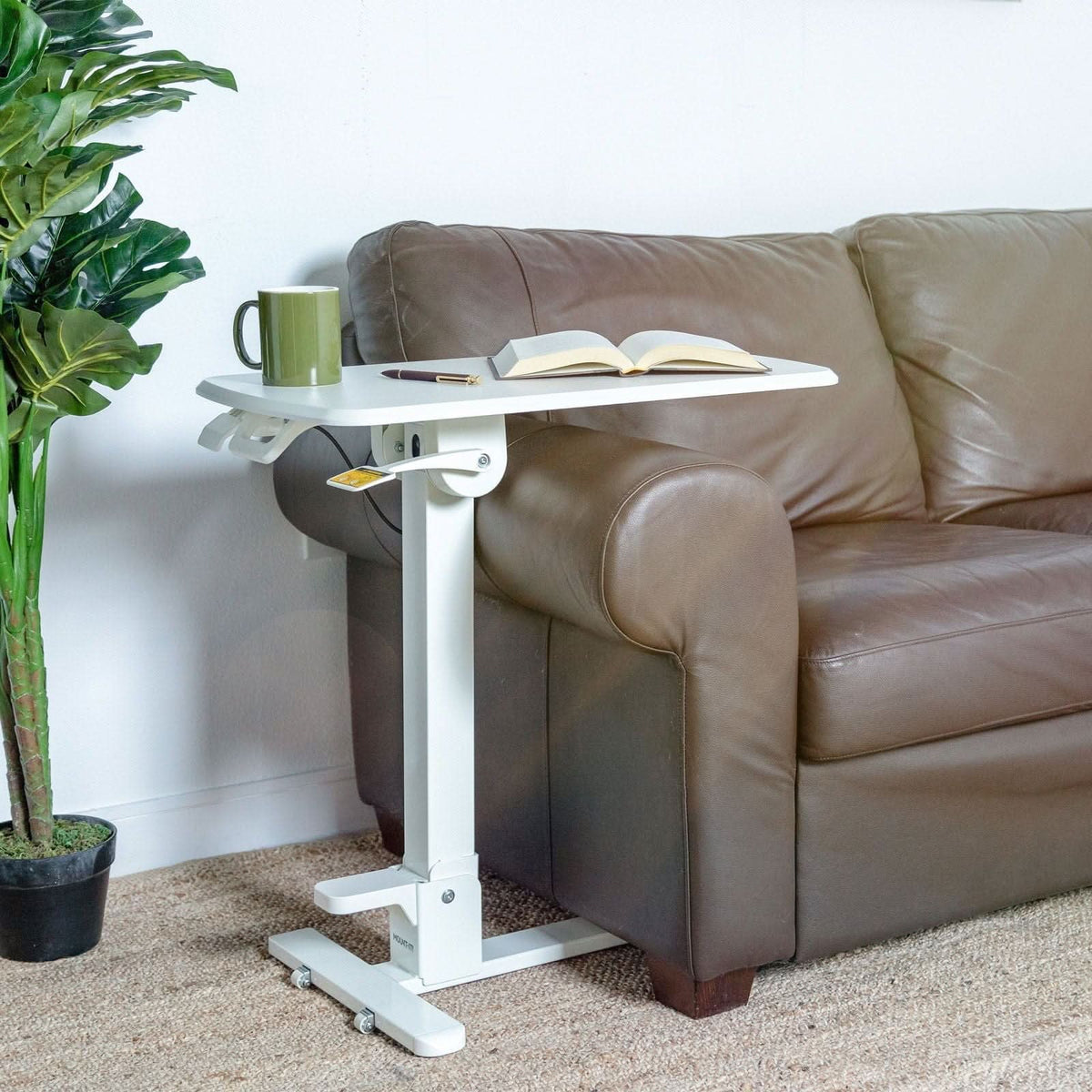 Overarching Table Mount-It! Foldable Rolling Overbed Table | holds up to 55 lbs | MI-8046