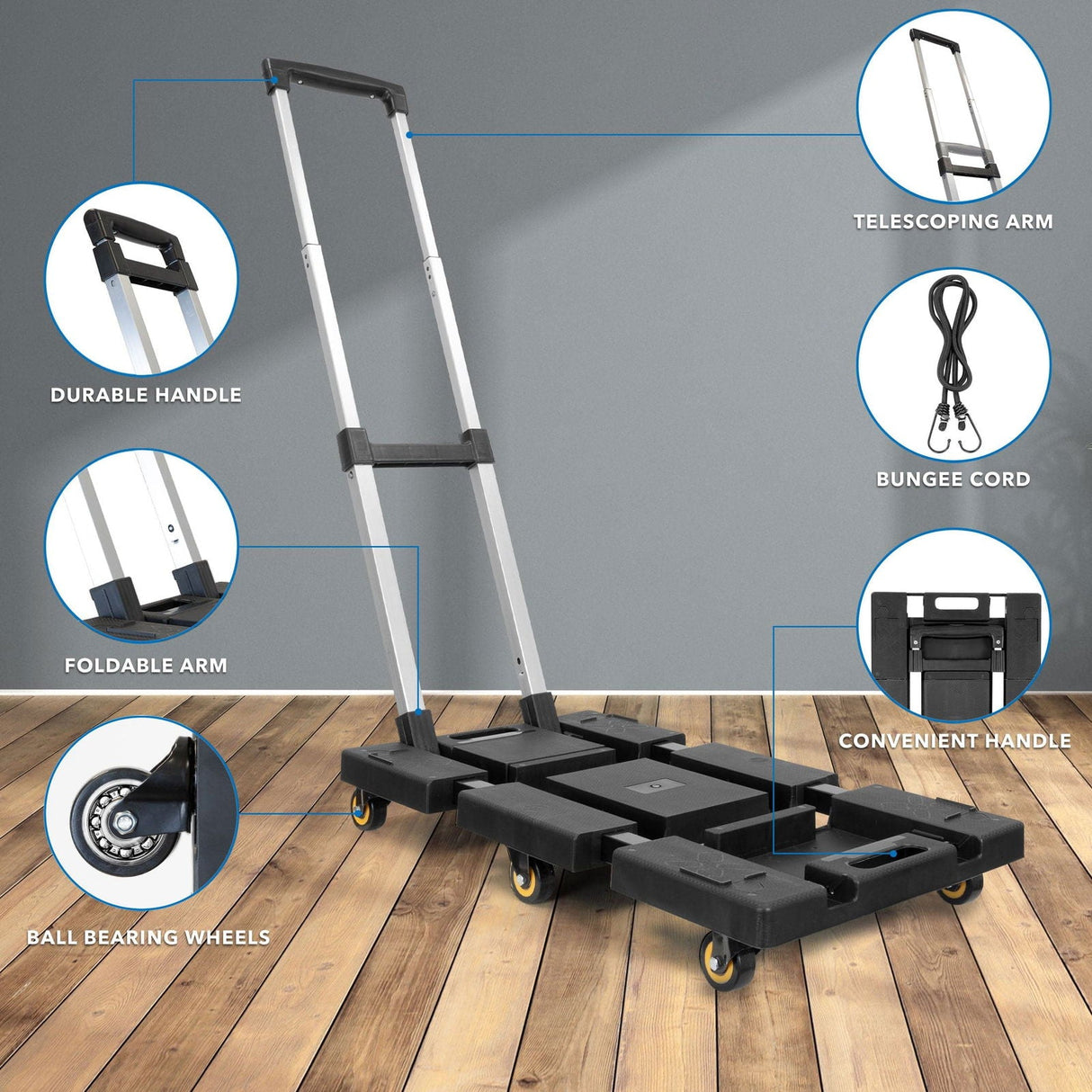 Hand Truck - Folding Hand Truck Dolly - Mount-It! - MI-954