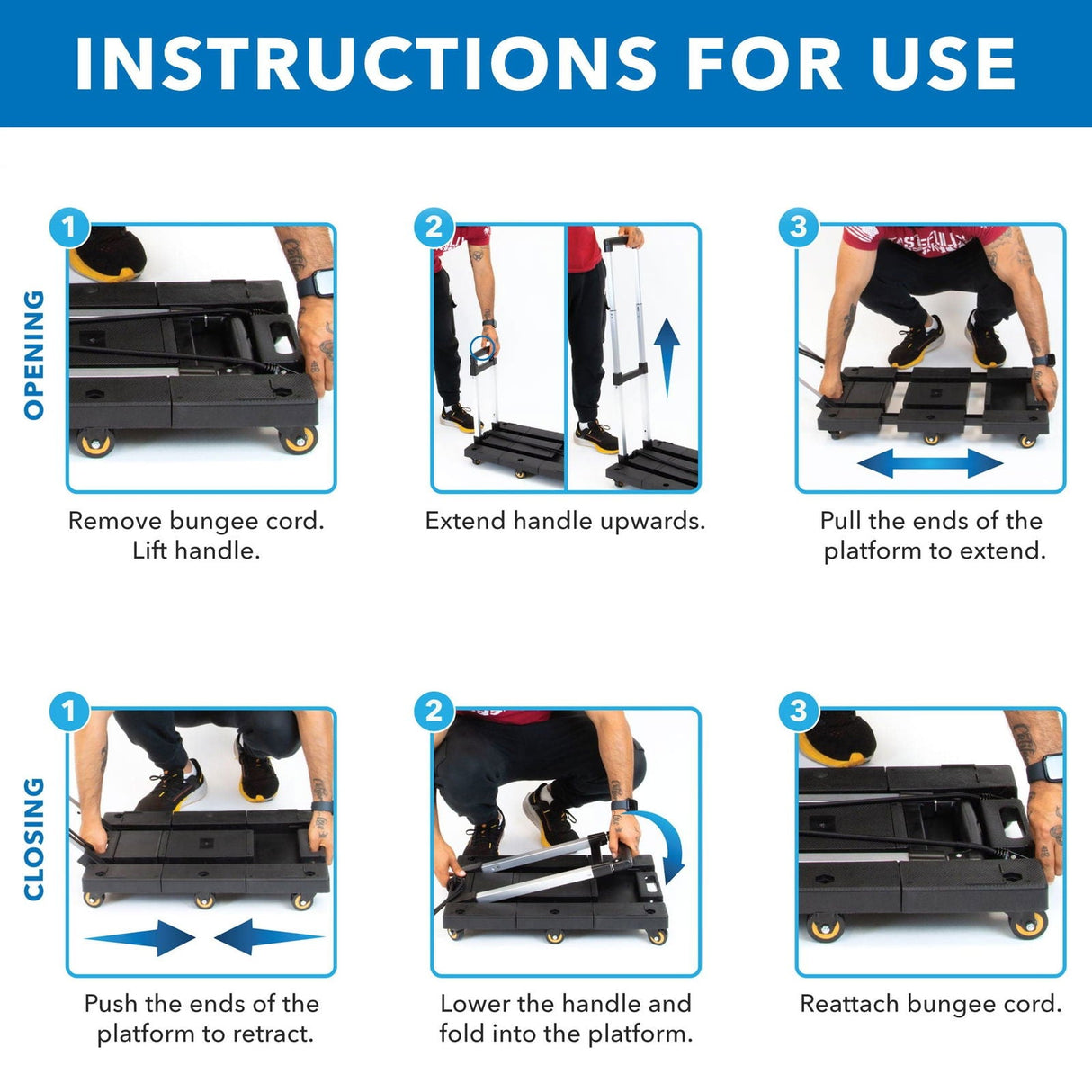 Hand Truck - Folding Hand Truck Dolly - Mount-It! - MI-954