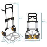 Hand Truck - Folding Hand Truck with 440 lb. Capacity - Mount-It! - MI-952