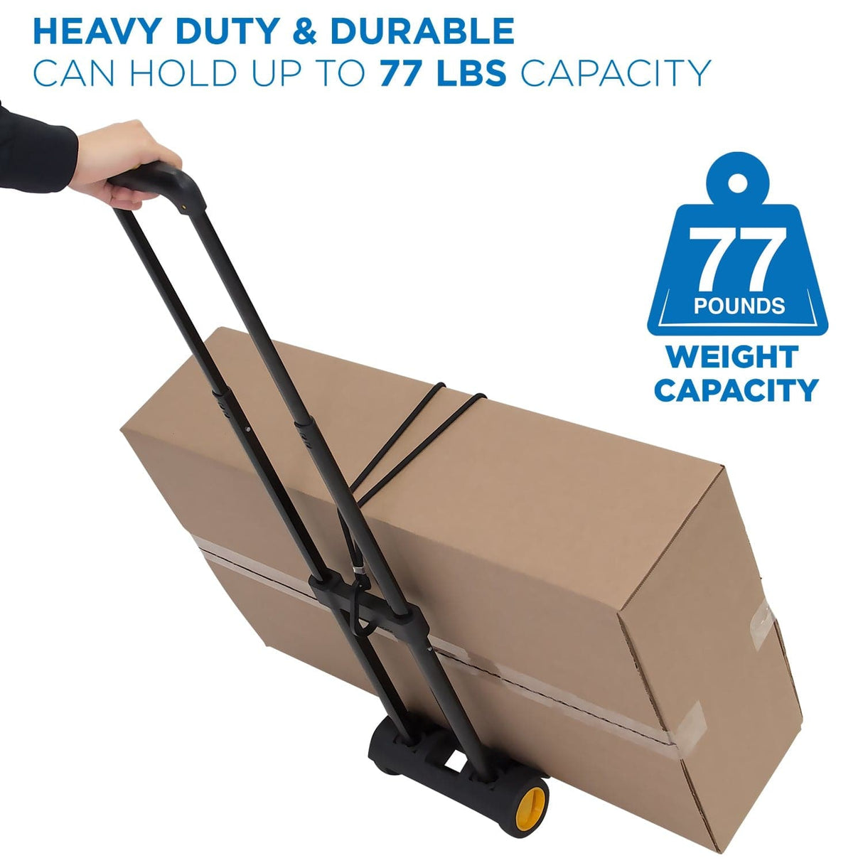 Hand Truck - Folding Luggage Cart and Dolly - Mount-It! - MI-912