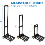 Hand Truck - Folding Luggage Cart and Dolly - Mount-It! - MI-912