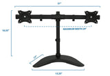 Monitor Stands - Freestanding Dual Monitor Desk Stand - Mount-It! - MI-1781