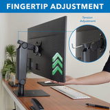 Monitor Stands - Freestanding Monitor Arm With Height Adjustment - Mount-It! - MI-2757