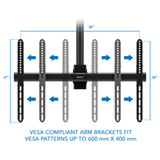 TV Mount - Full Motion Ceiling TV Mount - Mount-It! -