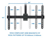 TV Mount - Full Motion Ceiling TV Mount with Long Extension - Mount-It! -