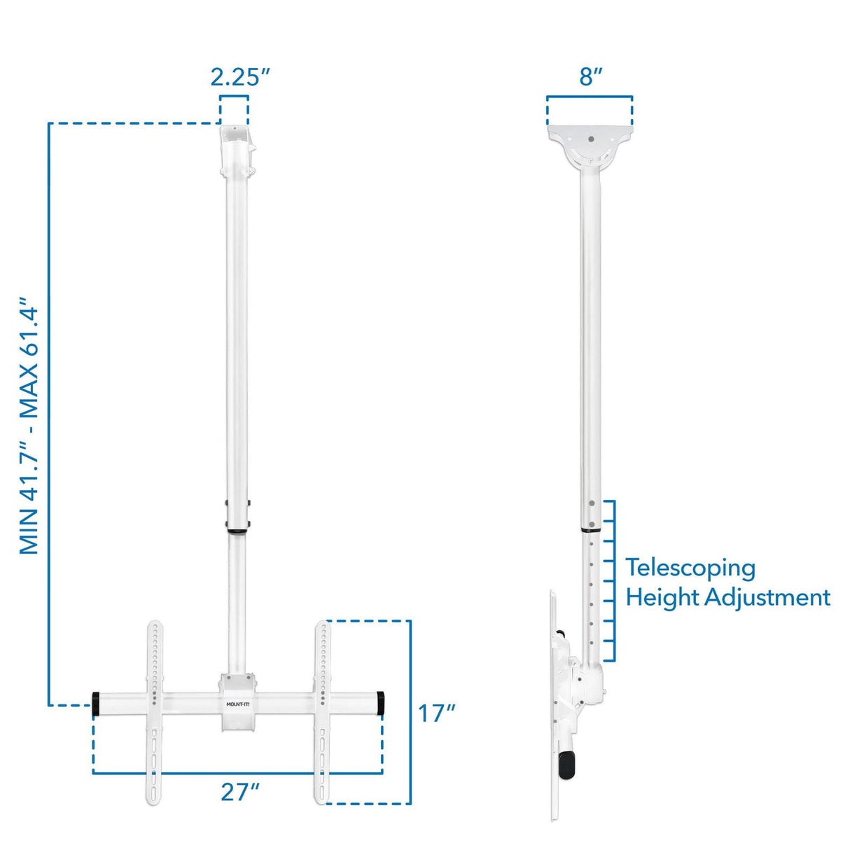 TV Mount - Full Motion Ceiling TV Mount with Long Extension - Mount-It! -