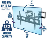 TV Mount - Full Motion Corner TV Mount - Mount-It! - MI-369B