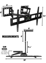 TV Mount - Full Motion Corner TV Mount - Mount-It! - MI-369B