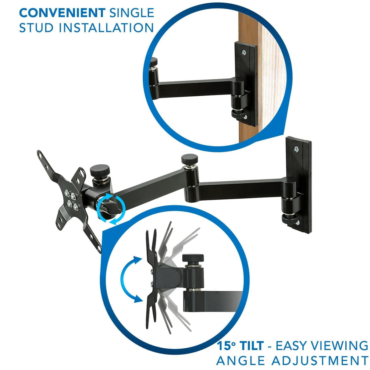 TV Mount - Full Motion Display Wall Mount - Mount-It! - MI-404