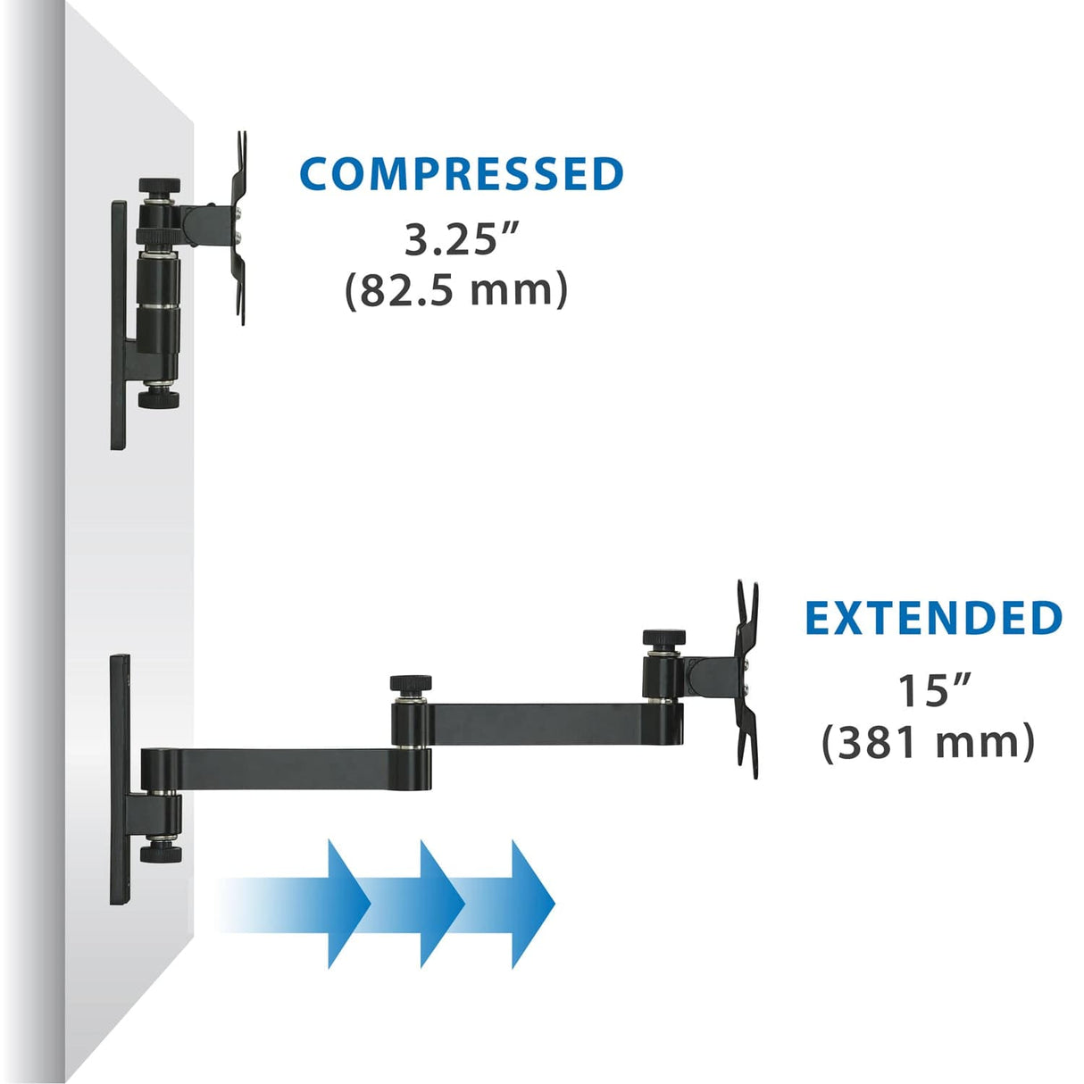 TV Mount - Full Motion Display Wall Mount - Mount-It! - MI-404