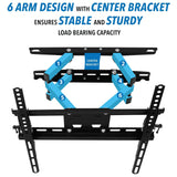 TV Mount - Full Motion Dual Arm TV Wall Mount w/ Extension - Mount-It! - MI-4461