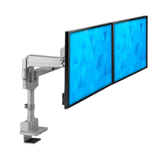 Monitor Mount - Full Motion Dual Monitor Desk Mount, Height Adjustable with Gas Spring Arms - Mount-It! - MI-6772