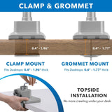 Monitor Mount - Full Motion Dual Monitor Desk Mount, Height Adjustable with Gas Spring Arms - Mount-It! - MI-6772