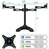 Monitor Stands - Full Motion Dual Monitor Desk Stand - Mount-It! - MI-792