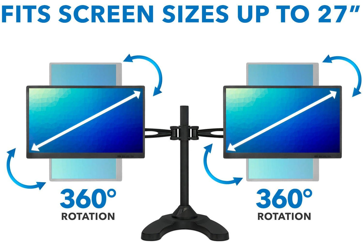 Monitor Stands - Full Motion Dual Monitor Desk Stand - Mount-It! - MI-792