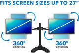 Monitor Stands - Full Motion Dual Monitor Desk Stand - Mount-It! - MI-792